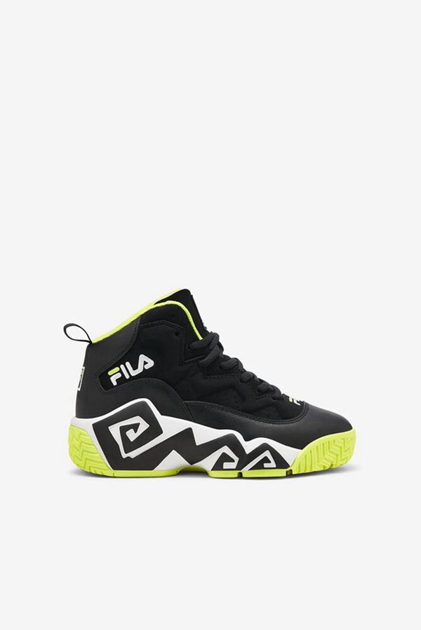 Fila Little Mb Boy's Sneakers - Black/Yellow/White,NZ 937-32014